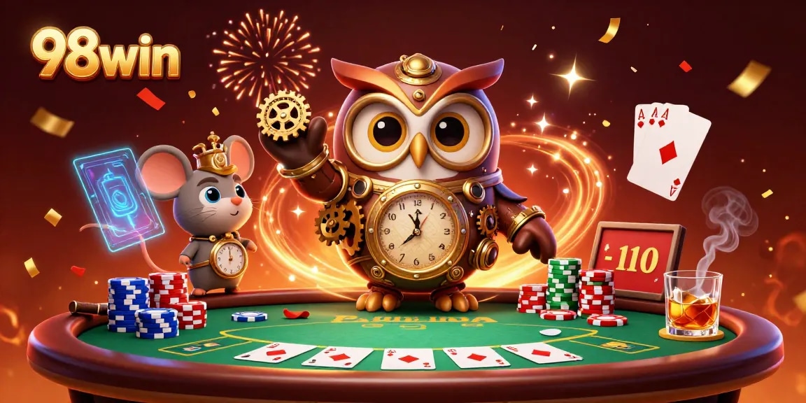 Experience thrilling gameplay at 98win with vibrant casino elements and dynamic card action.