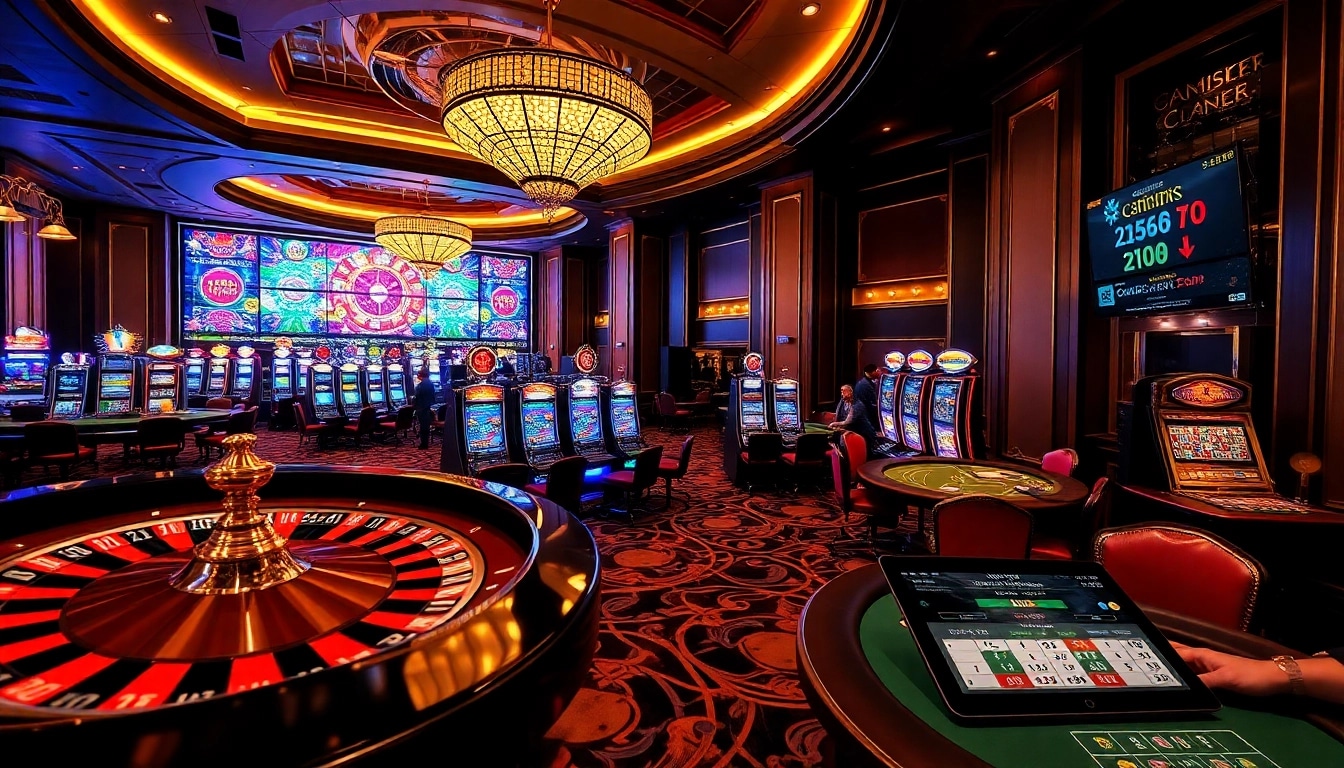 KQBD: Experience the excitement of gambling with a luxurious casino atmosphere showcasing roulette and live betting options.
