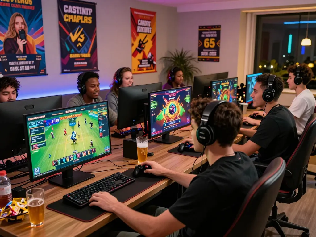 Players enjoying diverse games at GAVN99 online betting platform, showcasing excitement and engagement.