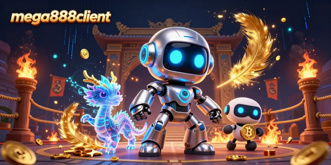 Engage with exciting games on mega888client featuring a futuristic design and captivating characters.