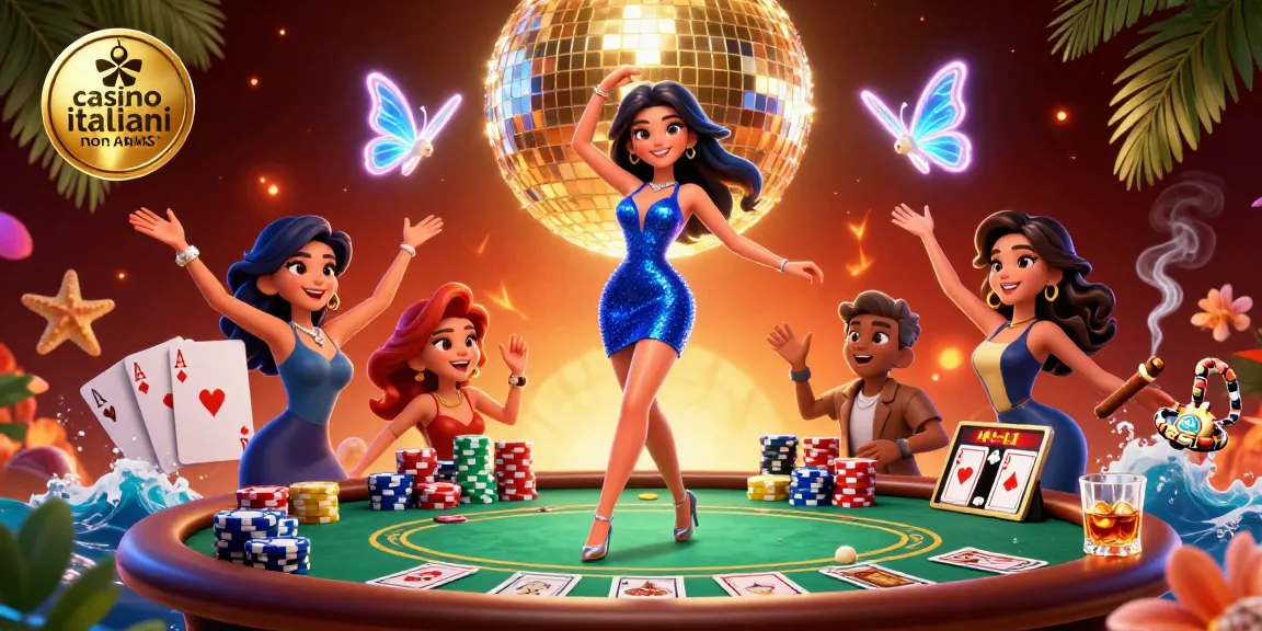 Scopri l'esperienza dei casinò italiani non AAMS attraverso una vivace scena di casinò 3D.