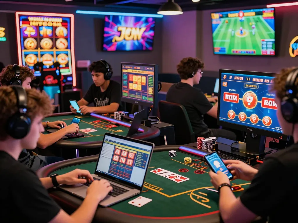 Engaged players enjoying go88's online casino games in a vibrant gaming environment filled with energetic visuals and rewards.