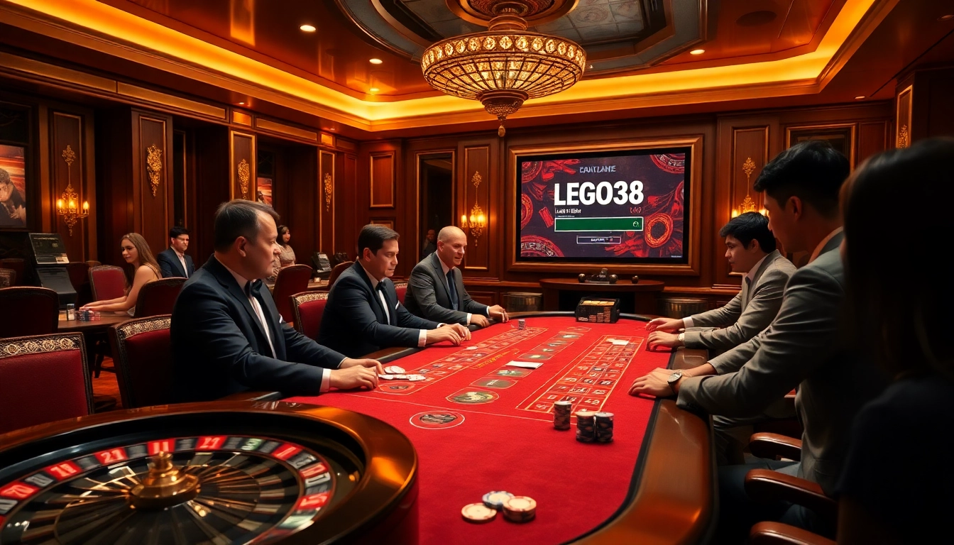 Experience the excitement at the LEGO138 login with players immersed in luxury gambling action.