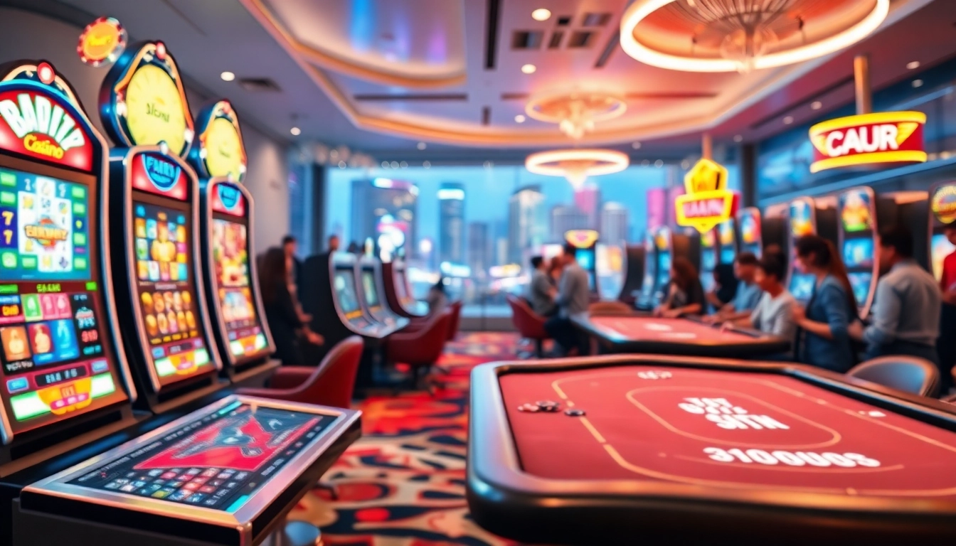 Engaging online casino Singapore scene with vibrant games and lively atmosphere.
