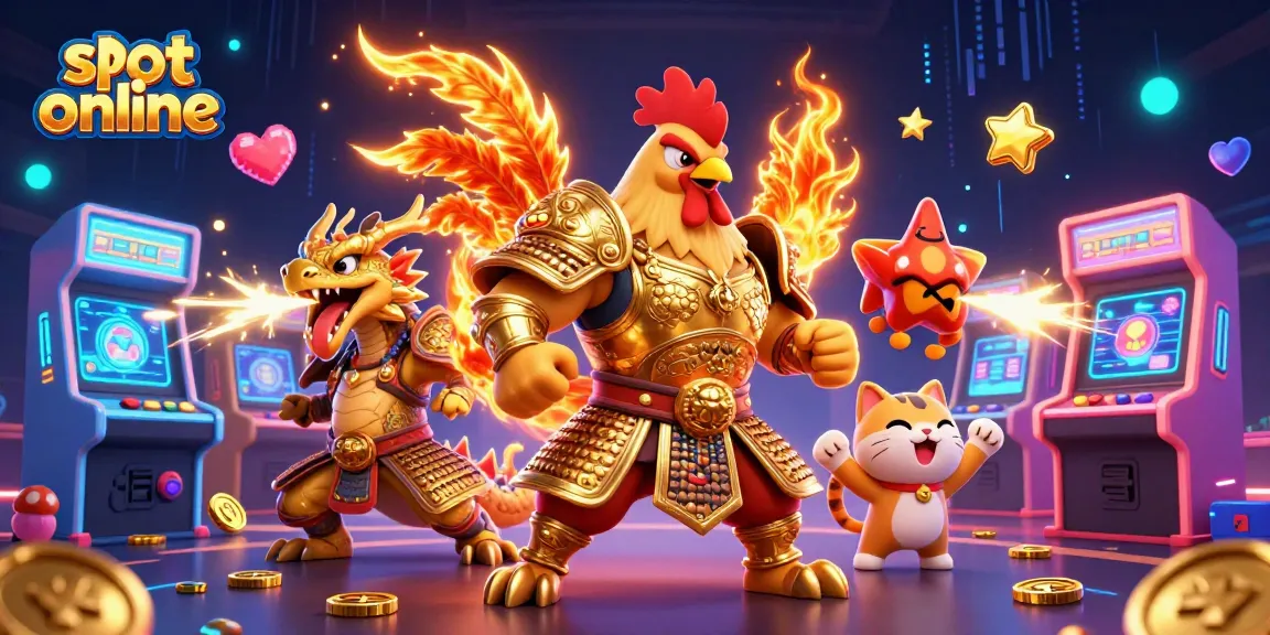 Menangkan jackpot dengan slot online sambil dikelilingi oleh karakter perjudian yang mengesankan.