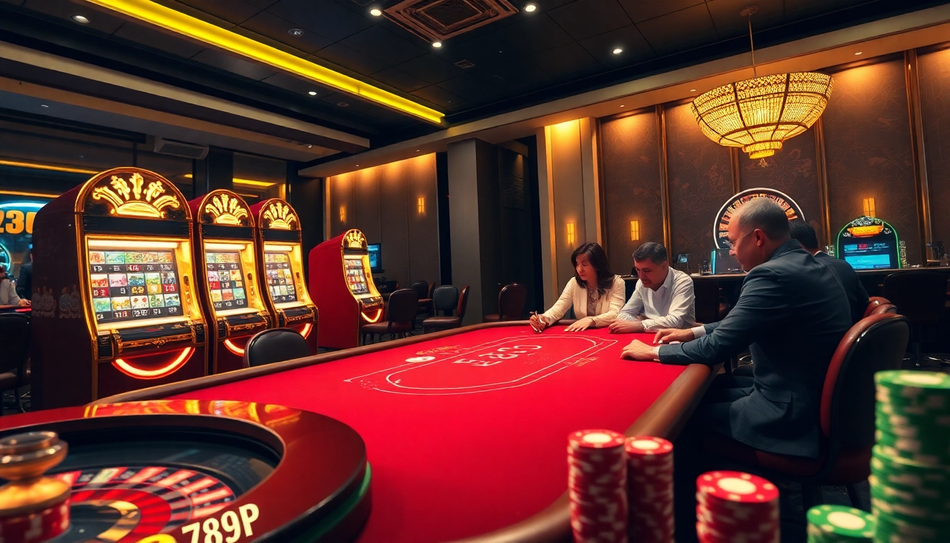 Experience high-stakes poker excitement at 789P with immersive gaming tables and vibrant slots.