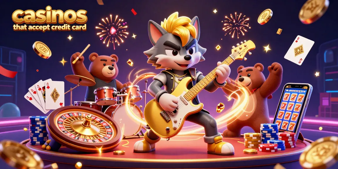 Experience thrilling gameplay at casinos that accept credit card with cash bonuses and lively 3D action.