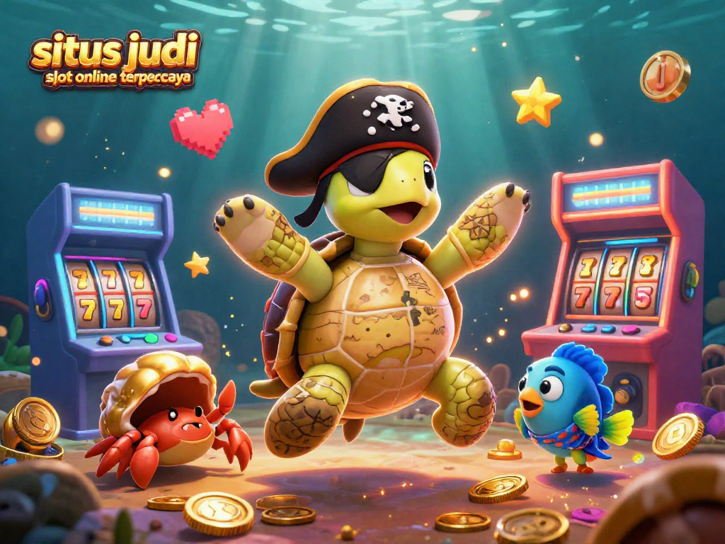 Engage with the thrilling world of situs judi slot online terpercaya illustrated by vibrant characters and gaming elements.