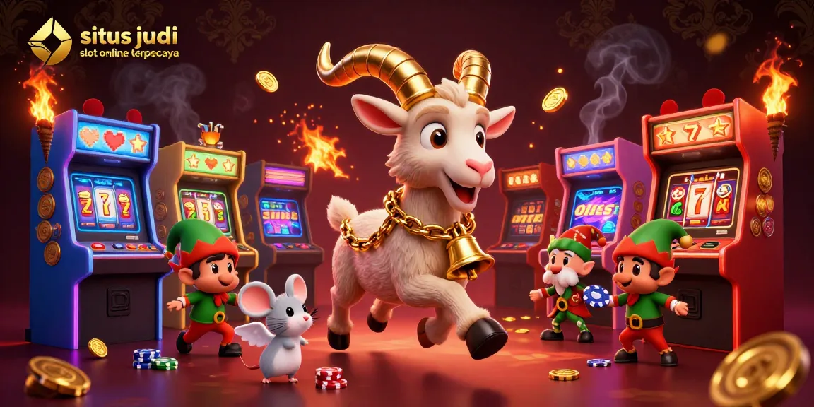 Players explore situs judi slot online terpercaya with engaging 3D characters in a vibrant casino atmosphere.