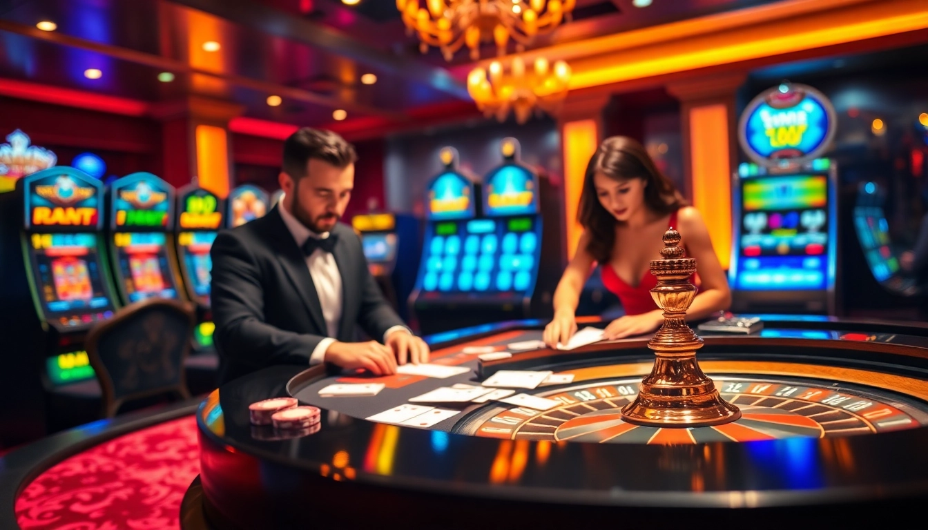 Experience the thrill of sodocasino with professional gamblers at a luxurious casino table.