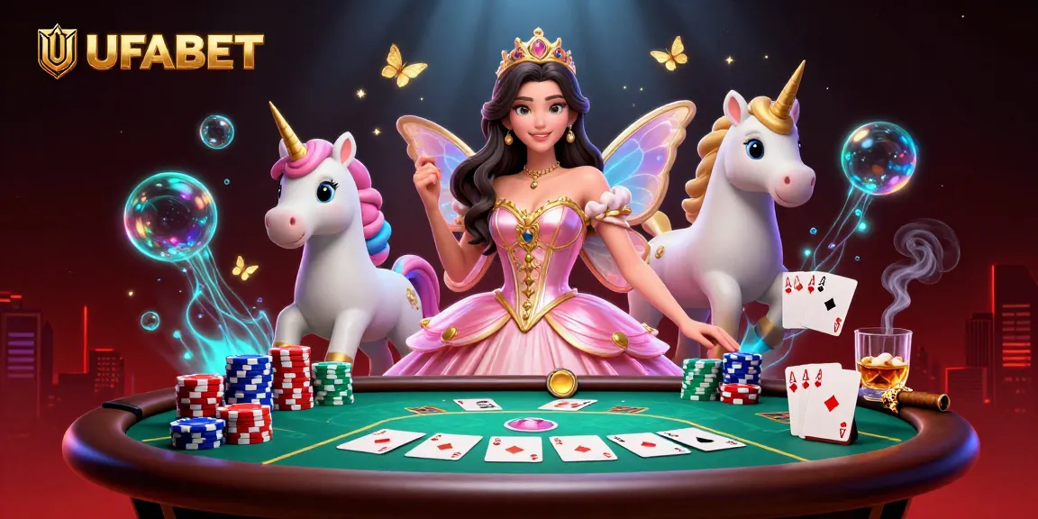 Delight in the UFABET casino with dazzling poker scenes featuring an enchanting Asian princess.