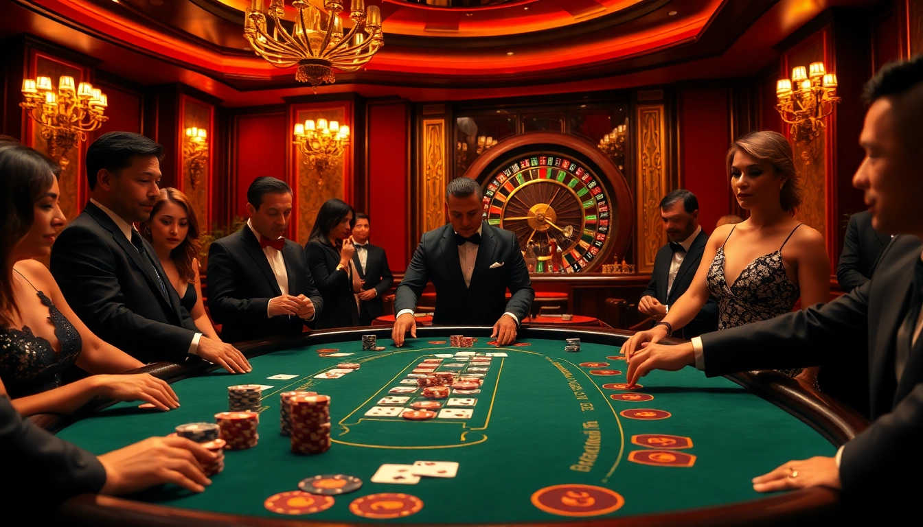 Exciting poker game at http://88xx.art/ featuring professional dealer dealing cards with vibrant atmosphere.