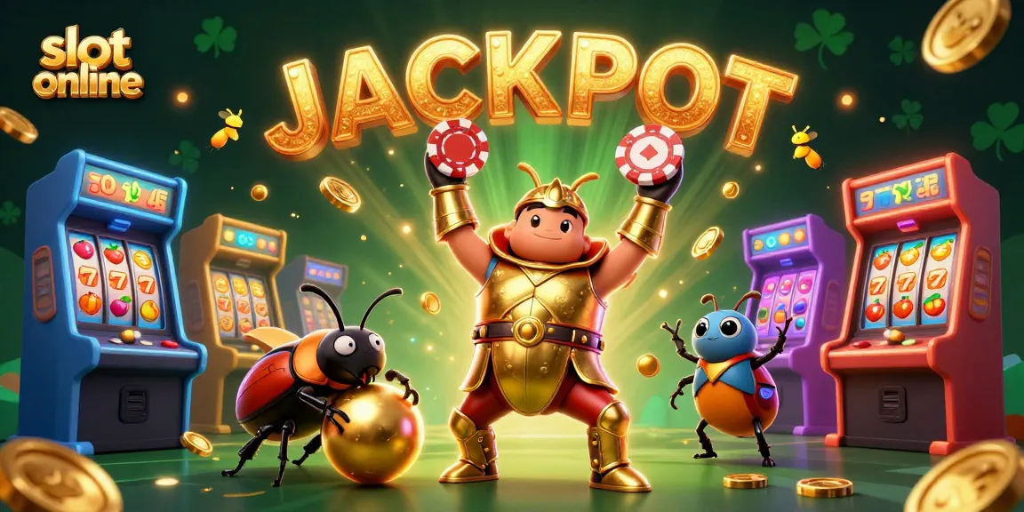 Slot online menampilkan ilustrasi kejuaraan dalam suasana kasino yang penuh warna dengan jackpot menarik.
