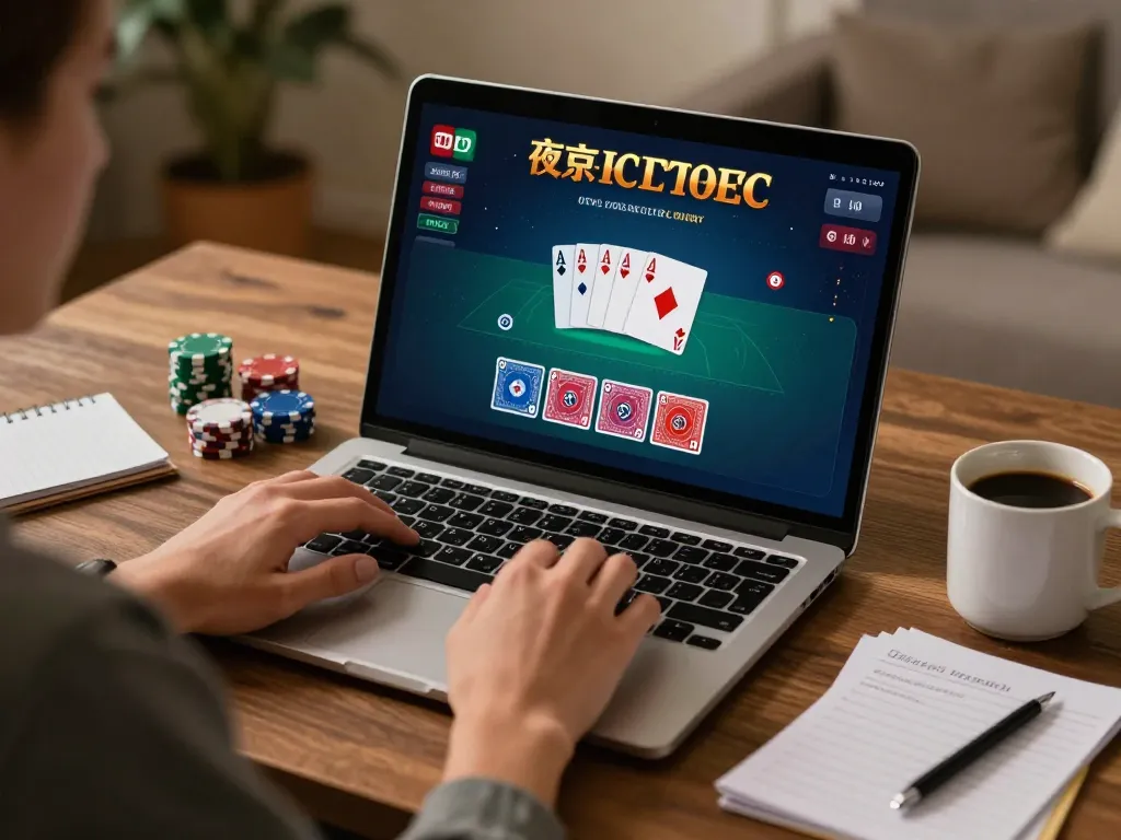 Engaging in live dealer blackjack on rikvip, a player immersed in an online casino experience.