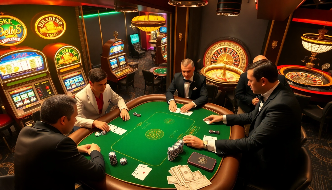 SODO66 casino scene with luxury poker table, vibrant slot machines, and poker chips.