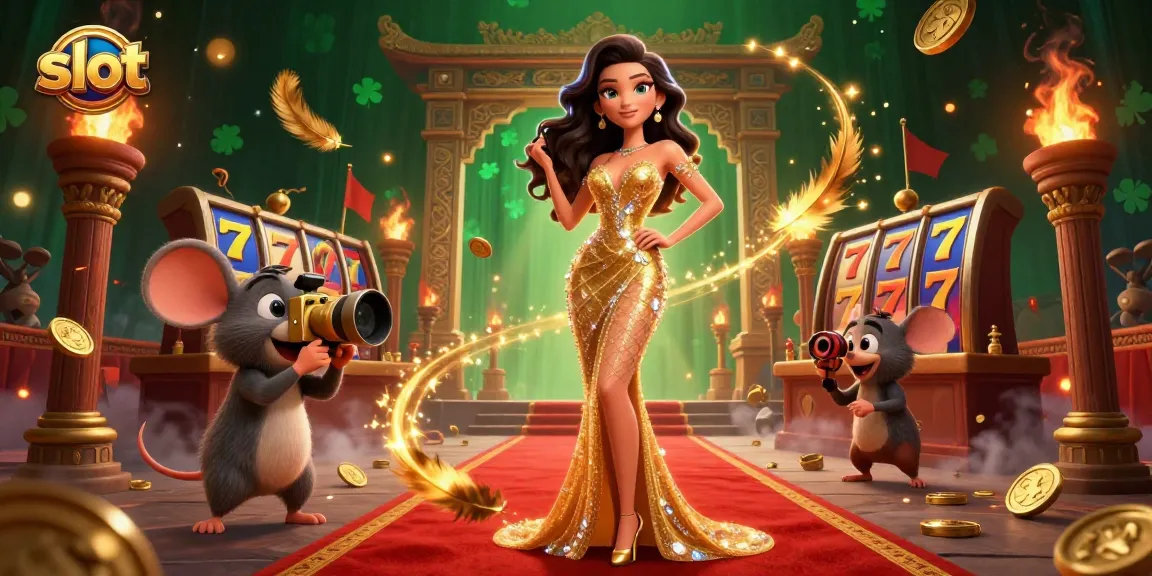 Win big with slot games at an exciting casino scene featuring vibrant characters and dynamic slots.