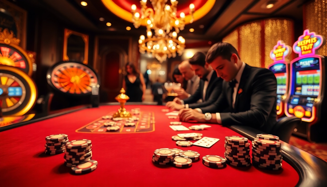 Engage with high-stakes poker at https://bet88b.us.com/, surrounded by luxury casino elements and excitement.