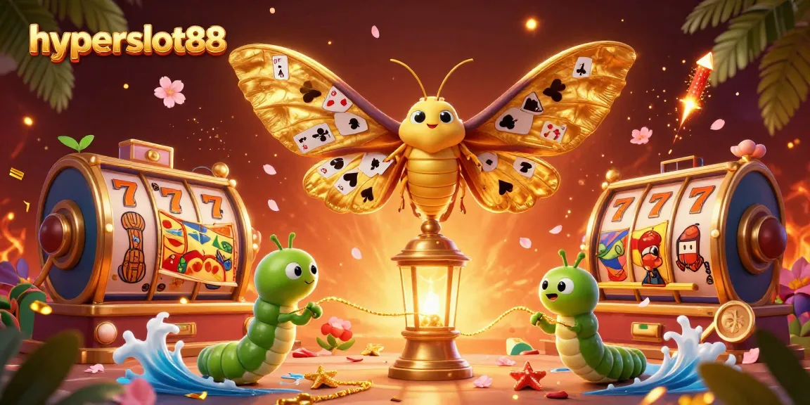 Discover winning strategies at hyperslot88 with a vibrant 3D casino illustration featuring dynamic themes.