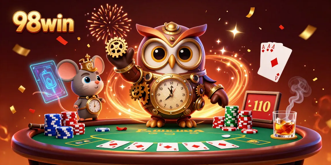 Experience thrilling gameplay at 98win with vibrant casino elements and dynamic card action.