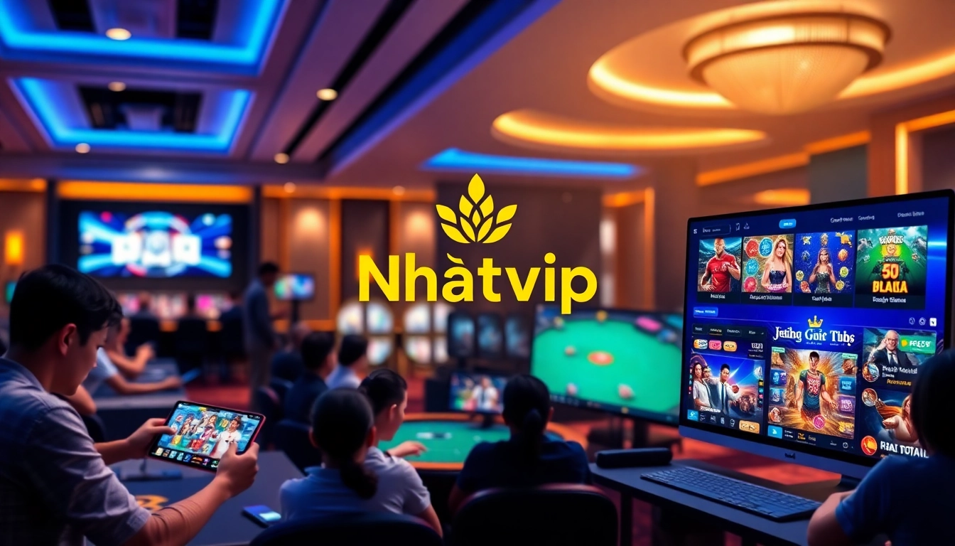Hệ thống Nhatvip showcases an engaging online gaming interface with diverse games.
