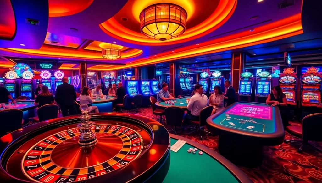 Exciting gameplay at sunwin19.cn.com with players at a vibrant casino table.